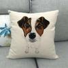 Funda de almohada cómoda para sofá, diseño de perro Daquan Linen Explosions, para el hogar, 829