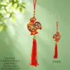 Bolsita del Festival del Bote del Dragón para niños, cordón multicolor para colgar en el cuello, bordado de cabeza de tigre, monedero, colgante de silbato, bolsita de paz para bebés Duanyang