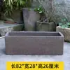 Bandeja Rectangular Maceta de Arena Morada Gres Florero de Loto Nenúfar Cerámico Maceta Grande para Paisajismo Maceta Hidropónica de Diámetro Extra Grande Maceta Extra Grande