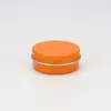 Caja de aluminio con rosca redonda baja, multicolor, 30 ml, 52 x 22, sellada, para guardar pasta, mascarilla, subembalaje metálico