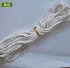 Corda de algodão colorida de 3-4 mm para acessórios de pulseira DIY, corda de algodão fiada no núcleo artesanal, corda para tapeçaria e fio de algodão para amarração