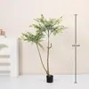 Árbol de Olivo Artificial de 1.2m, Nandina, Planta en Maceta Platanillo de Viajero, Decoración para el Hogar, Planta Verde Artificial, Decoración de Paisajismo de Pie