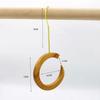 Tienda de ropa gancho en S anillo de madera de haya anillo anillo colgante gancho de madera maciza multifuncional anillo perchero para bufanda bufanda corbata