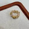 Anillo Corredizo de Citrino Natural, Varios Estilos de Accesorios DIY, Anillo de Cuentas de Cristal Amarillo Torre, Cuentas Sueltas, Accesorios para Pulseras