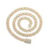 Collar Cruz de Zirconia, Cadena de Copo de Nieve, Estilo Urbano, Incrustado de Diamantes, Moderno y a la Moda, Joyería Audaz, Accesorios Estilo Festivo