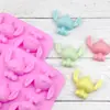 Forma de bolo de silicone 4 peças ponto ponto estrela bebê molde de chocolate diy forma de sabão artesanal