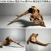 Ornamento de Paisaje de Madera para Acuario Tamaño Pequeño Puente de Arco de Madera de Tejo Morado Natural Tocones de Árboles Sudamericanos Plataforma para Tomar el Sol de Tortuga Escondite Pilar Hundido