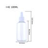 Botellas de Esencia Transparentes en Stock 50ml 60ml Botellas de Aceite Esencial Botellas de Aromaterapia Botellas Dispensadoras de Muestras Botellas de Plástico con Gotero