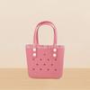 Bolsa de EVA com Furos Estilo Dopamina Lancheira Compacta Estilo Coreano Acessórios para Joias DIY Bolsa de Praia Versátil