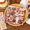 Libro de Pegatinas Recortables Dream Echo Estilo Vintage Japonés Material Versátil DIY Cuaderno Trasera de Teléfono Pegatinas para Tarjetas Pegatinas Lindas