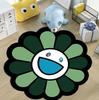 Dropshipping de Alfombras Amazon Transfronterizo Alfombra de Girasol Hogar Mesa de Café Sofá Alfombra de Sala de Estar Cara Sonriente Esterilla para Mecedora