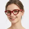 Gafas de Sol Poligonales de Marco Pequeño Estilo Europeo y Americano, Bloqueo de Luz Azul, Ojo de Gato Personalizadas con Bloques de Color, Moda para Mujer, Sin Graduación