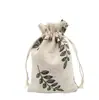 Bolsas de Almacenamiento de Algodón Estampado de Nuevo Estilo Transfronterizas con Cordón, Bolsas Pequeñas de Algodón y Lino, Al por Mayor en Stock