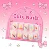 Piezas de Arte para Uñas de Dibujos Animados para Niños, Piezas de Uñas Portátiles Hechas a Mano de Anime Lindas, Parches de Uñas Terminados, Uñas Postizas, Piezas de Uñas