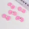 Ins Estilo Coreano Tela Raya Horizontal Flor Pequeña de Cinco Pétalos Accesorios de Lazo Lindos Accesorios para el Cabello de Niños Broches para Zapatos Calcetines
