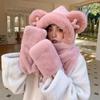 Chapéu peludo colorido feito à mão feminino outono e inverno estilo coreano chapéu de malha combinando grande aquecedor de cabeça proteção de orelha quente chapéu de lã