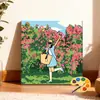 30*30 paisaje de campo pintura al óleo digital DIY pintado a mano escena callejera cafetería pintura decorativa acrílica en stock al por mayor