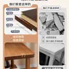 Mesa Pequeña, Mesa de Café Pequeña, Mesa Lateral para Sofá de Sala de Estar, Mesa Lateral Rectangular, Mesa Cuadrada Pequeña, Mesa de Noche para Dormitorio, Estante de Almacenamiento de Noche