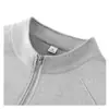 Moletom esportivo com zíper parcial e gola alta para comércio exterior transfronteiriço para homens, outono e inverno, cor sólida, raglan, corte solto, retalhos, blusa de moletom com zíper