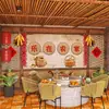 Fondo de pantalla 3D retro nostálgico de los 70 80s Granja Restaurante Restaurante restaurante local fondo de pantalla restaurante restaurante de hot pot mural