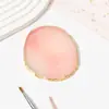 Paleta de Colores Antideslizante de Resina con Imitación de Ágata y Borde Dorado para Exhibición y Fotografía de Uñas, Nuevo Producto Transfronterizo