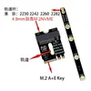 Placa de Expansão M.2 A&E Wifi Interface de Transferência Inversa M-Key Nvme Ssd Estado Sólido Pcie4.0 Elevação