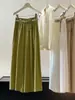 Pantalones Casuales de Pierna Ancha de Algodón y Lino para Mujer, Nuevo Estilo de Verano, Delgados de Cintura Alta Adelgazantes Estilo Perezoso Sueltos Fluidos Acortados