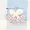 Nuevo Pasador de Pelo con Lazo de Corazón Dulce y Femenino Pasador de Pelo con Lazo Accesorios de Ambiente DIY