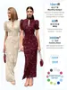Super Fábrica Pode Personalizar Vestidos Florais para Mulheres, Estilo Retro Francês, Gola Alta, Mangas Bufantes, Cincha na Cintura, Vestido Longo Emagrecedor Atacado