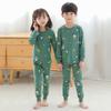 Conjunto de ropa y pantalones de otoño para niños, ropa interior térmica de algodón puro para niños y niñas, pijamas de algodón puro para niños y bebés.