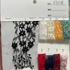 Renda Dourada Malha Renda Tecido Vestido Macio Acessórios de Vestuário Casamento Brinquedo Tecido Malha de Listra Vertical