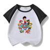 Wang Wang equipe infantil manga curta terno infantil verão estilo ocidental novo pequeno e médio porte crianças shorts casual moda duas peças na moda