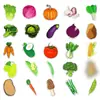 50 Piezas Pegatinas de Equipaje de Verduras Creativas Modernas Impermeables Maleta Laptop Scooter Computadora Pegatinas Decorativas