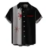 Camiseta Nueva de Navidad Transfronteriza Serie Navideña Impresión 3D Amazon Aliexpress Camisa de Manga Corta para Hombre