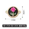 Flor de lámina de color DIY colgante para pulsera colgante para collar accesorios de joyería se pueden mezclar lote ventas directas de fábrica transfronterizo