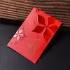 Sobre Rojo del Año del Caballo, Buena Suerte y Fortuna, Estilo Chino Dorado Brillante Perlado Estampado en Caliente Bolsa de Sobre Rojo, Bolsa de Suerte para el Festival de Primavera