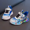 Zapatos para Niños Nezha 2026 Verano Nuevo Modelo Malla Transpirable Zapatos Deportivos Luminosos para Niños Zapatos Ligeros para Correr para Estudiantes de Primaria