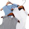 Venta al por mayor de fábrica chaleco de seda de hielo para hombre chaleco de fitness transpirable sin costuras para hombre camiseta interior sin mangas para correr deportes ajuste ceñido