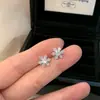 Pendientes de Copo de Nieve Super Brillantes de Luz Estelar, Pendientes de Lujo Accesibles de Moda, Diseño Original, Pendientes Nuevos Exquisitos de Gama Alta para Nicho Femenino