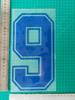 Marco Azul Talla Adulto B Número de Jersey Letra Número de Jersey Transferencia Térmica Pegatina de Transferencia Térmica Jersey Suministros para Jersey