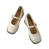 Zapatos de tacón grueso estilo francés poco profundos 2026, nueva colección de otoño, versátiles Mary Janes retro casuales elegantes de punta cuadrada para mujer