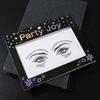 Calcomanías de Tatuajes Temporales Transfronterizos con Calcomanías para Cejas sin Pegamento, Calcomanías para Ojos, Calcomanías Faciales para la Frente, Calcomanías Autoadhesivas de Resina para Maquillaje de Ojos de Mariposa