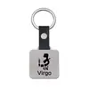 Llavero Cuadrado Europeo y Americano Transfronterizo en stock Doce Constelaciones Colgantes de Suerte Inspiradores Regalo de Vacaciones Llavero de Metal