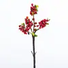 Novas Frutas Vermelhas Artificiais Estilo Americano com Folhas, Galhos de Frutas Cranberry Selvagem Pastoral Nórdico, Enfeites para Decoração de Casa