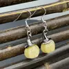Pendientes de Calabaza de Ágata Retro para Halloween Pendientes Creativos de Cristal Natural con Forma de Calabaza y Sombrero de Bruja Joyería al por Mayor