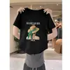 Nueva Camiseta Casual de Manga Corta para Mujer de Verano con Dobladillo Curvo, Corte de Hombro Regular, Estilo Corto Ajustado, Top Juvenil y Elegante