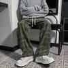 Pantalones de cuadros para hombre para primavera y otoño, estilo británico, corte recto, fluidos, marca trendy de Instagram, estilo de Hong Kong, casual japonés, retro, holgados, pantalones de moda