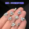 Plata pura s999 Retro Lingote de la Suerte Koi Colgante Cuerda trenzada a mano Pulsera Collar Accesorios DIY Hechos a mano