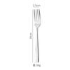 Daoqi Acero Inoxidable Cuchillo, Tenedor y Cuchara para Comida Occidental Serie C007 Mango Cuadrado Cuchillo para Bistec de Hotel Cuchara de Postre Tenedor para Fruta