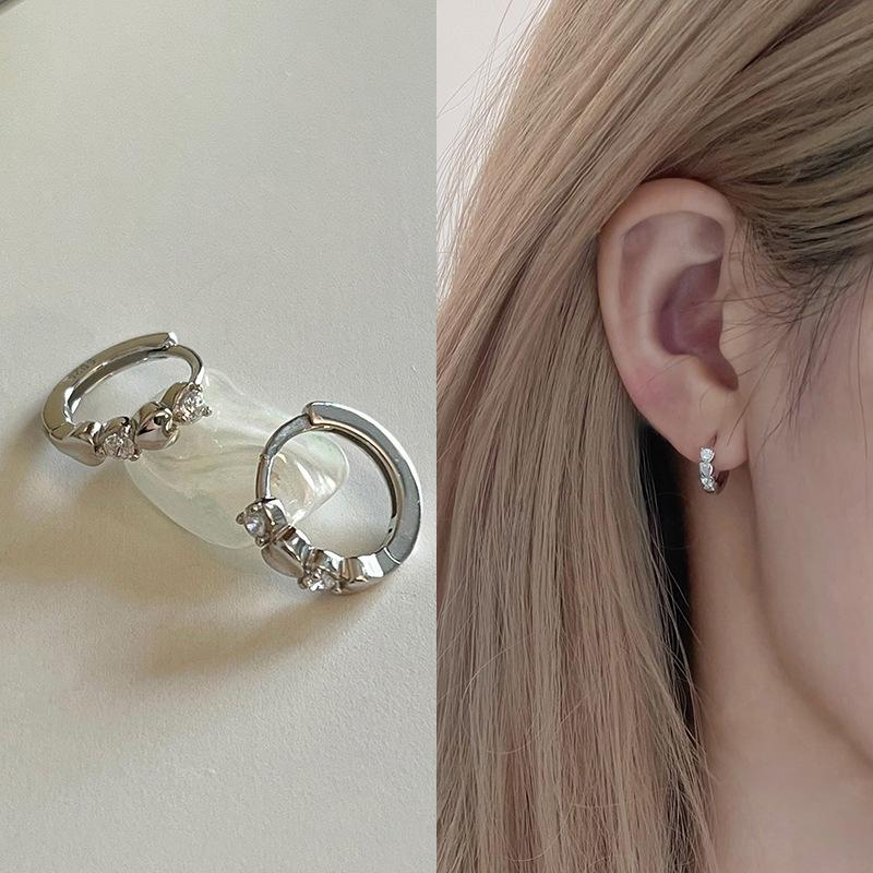 D0157爱心锆石-银色